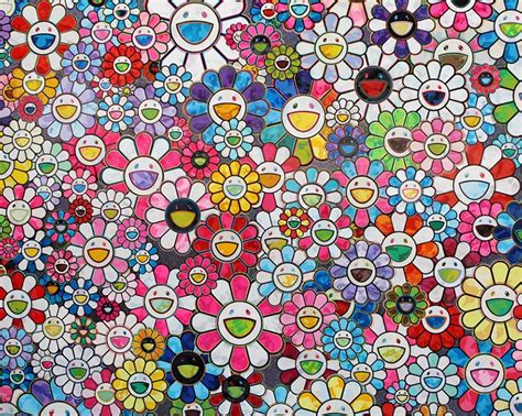 murakami sunflower|takashi murakami flower art meaning.